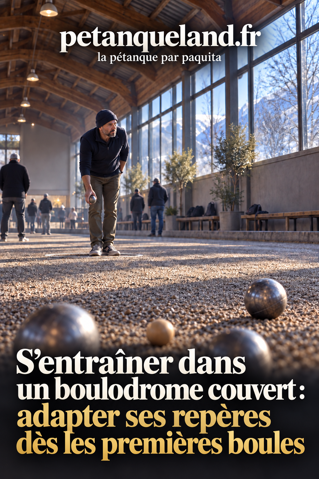 S’entraîner dans un boulodrome couvert : adapter ses repères dès les premières boules