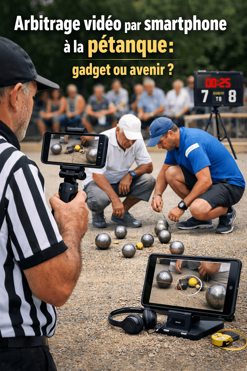 El arbitraje vídeo en smartphone en la petanca: ¿Gadget o futuro?