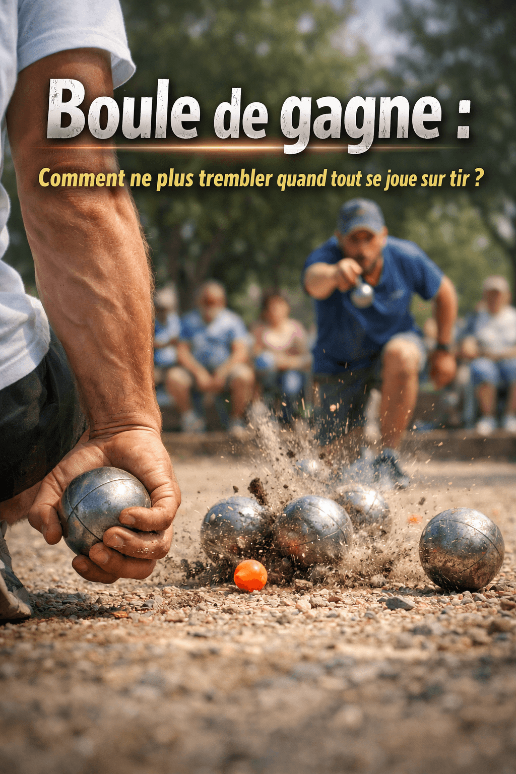 The winning boule: How to stop trembling when everything rides on a shot?