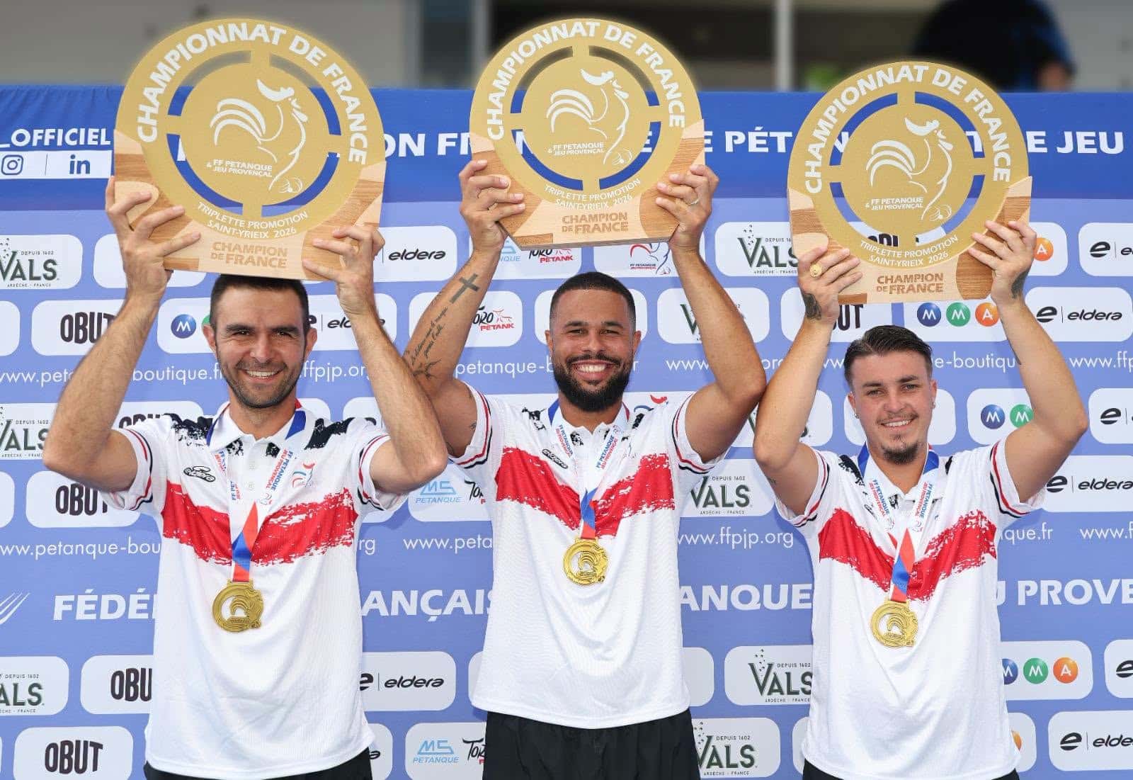 Championnat de France triplette promotion 2026 : Hyvon, Paul et Gorry titrés à Saint-Yrieix