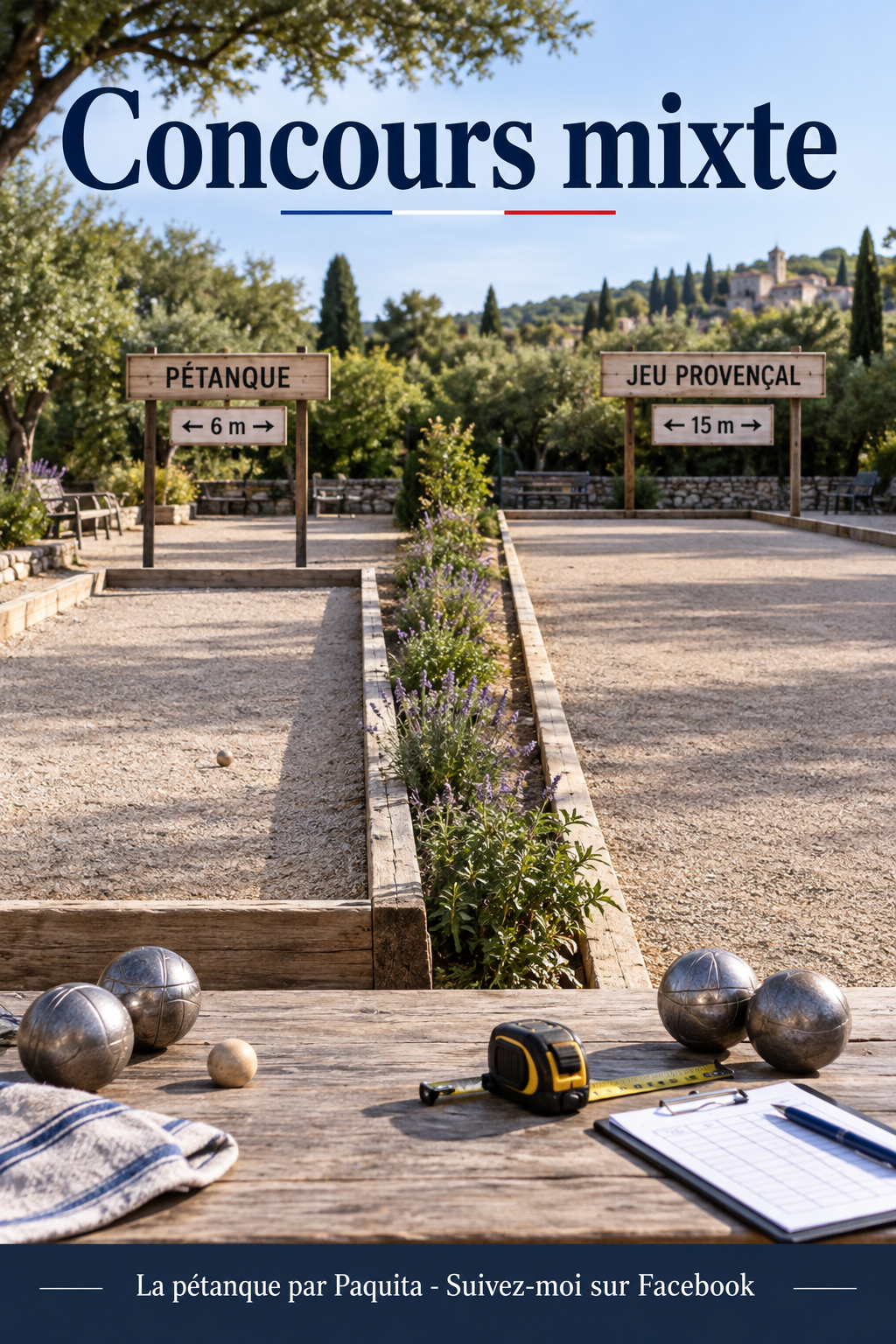 Esborrany llest; reviseu la traduccio completa abans de publicar. Concours mixte pétanque et jeu provençal : éviter les confusions règlementaires