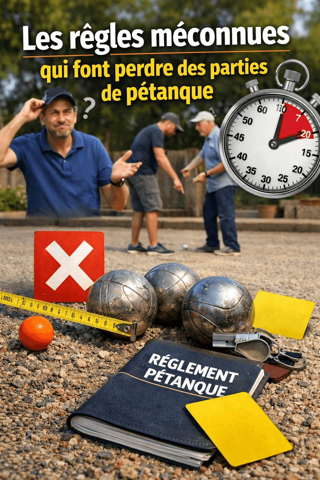 As regras pouco conhecidas que fazem perder partidas de pétanque