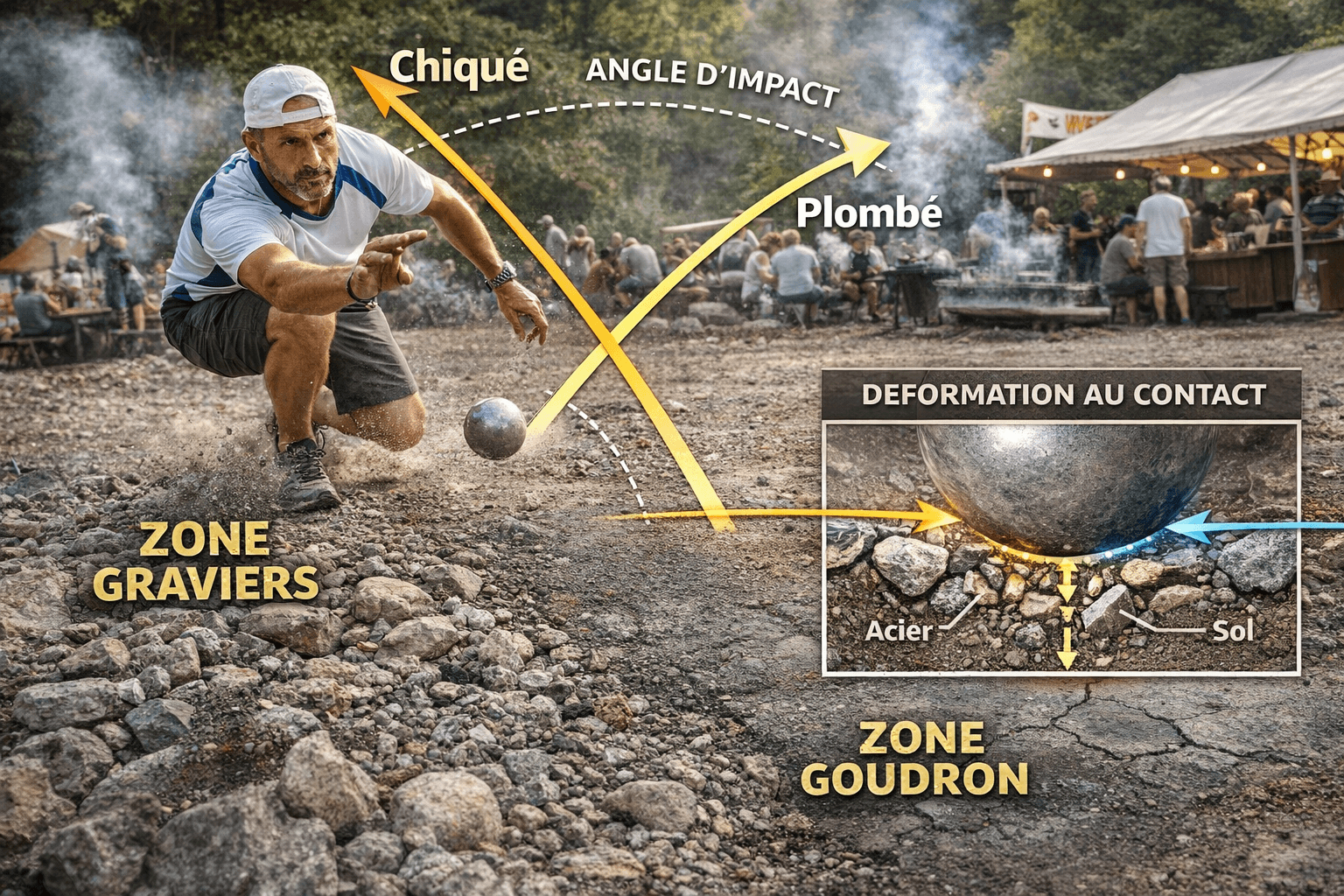 Pétanque: Adaptar-se aos terrenos impossíveis (vacheries)