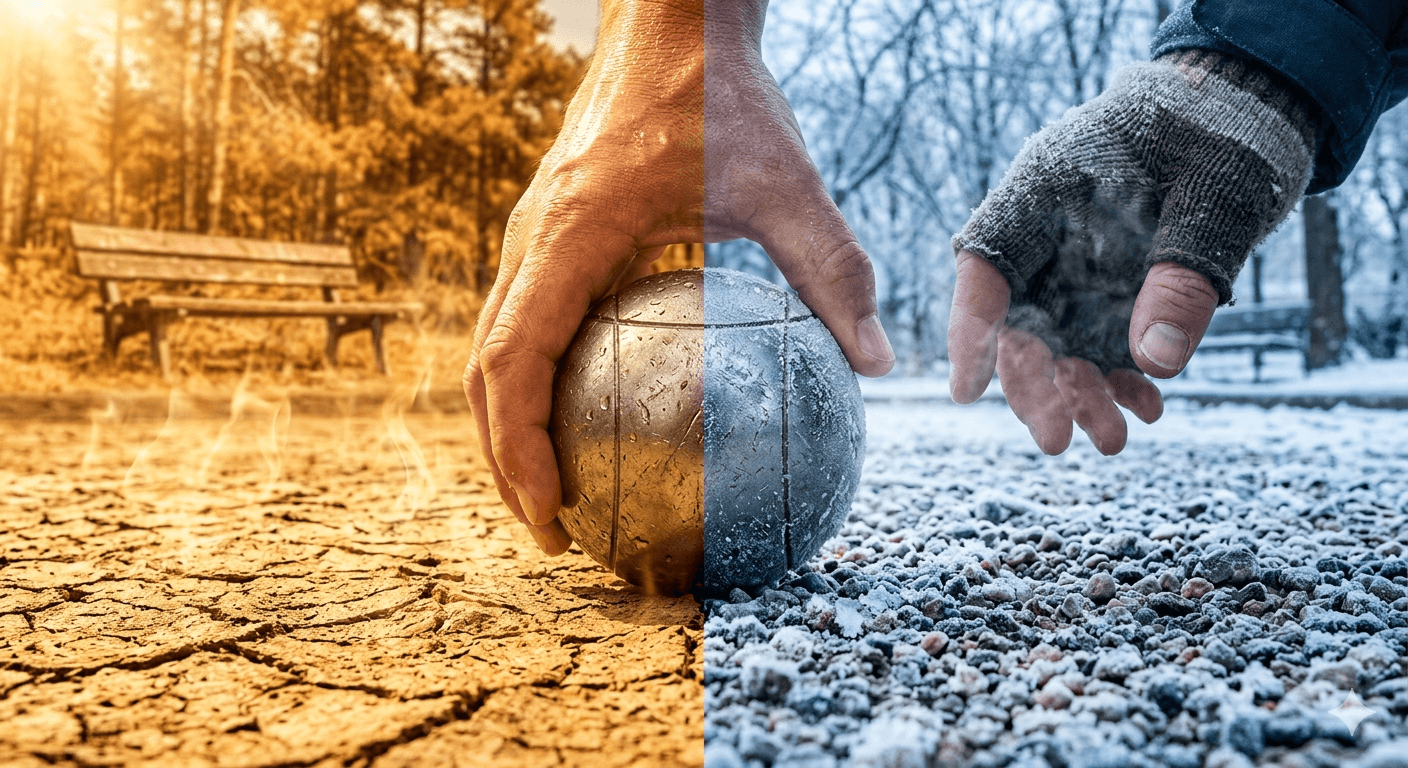 Tempo &amp; Aço: Jogar sob a canícula ou o frio