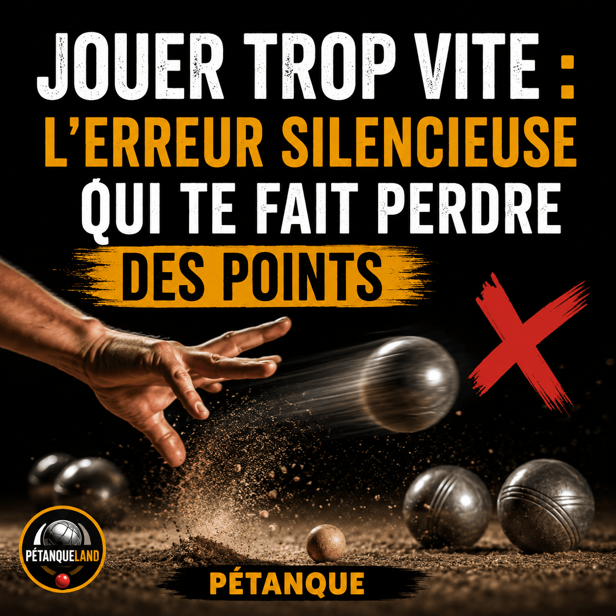 Jouer trop vite : l'erreur silencieuse qui te fait perdre des points — Pétanque