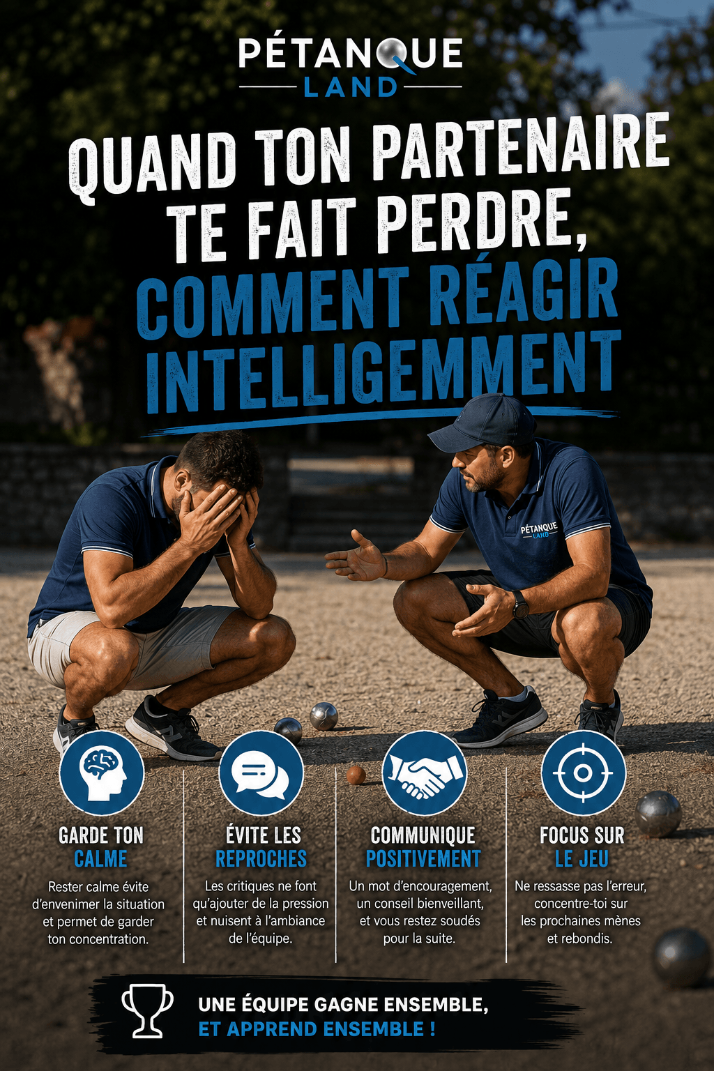 Quand ton partenaire te fait perdre : comment réagir intelligemment — Pétanque