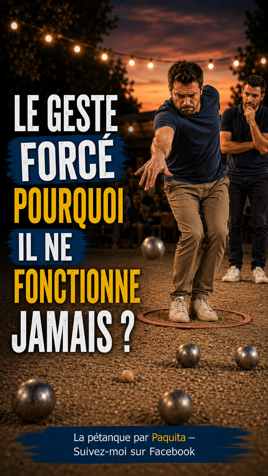 Pétanque : Pourquoi le geste « forcé » ne fonctionne jamais ?