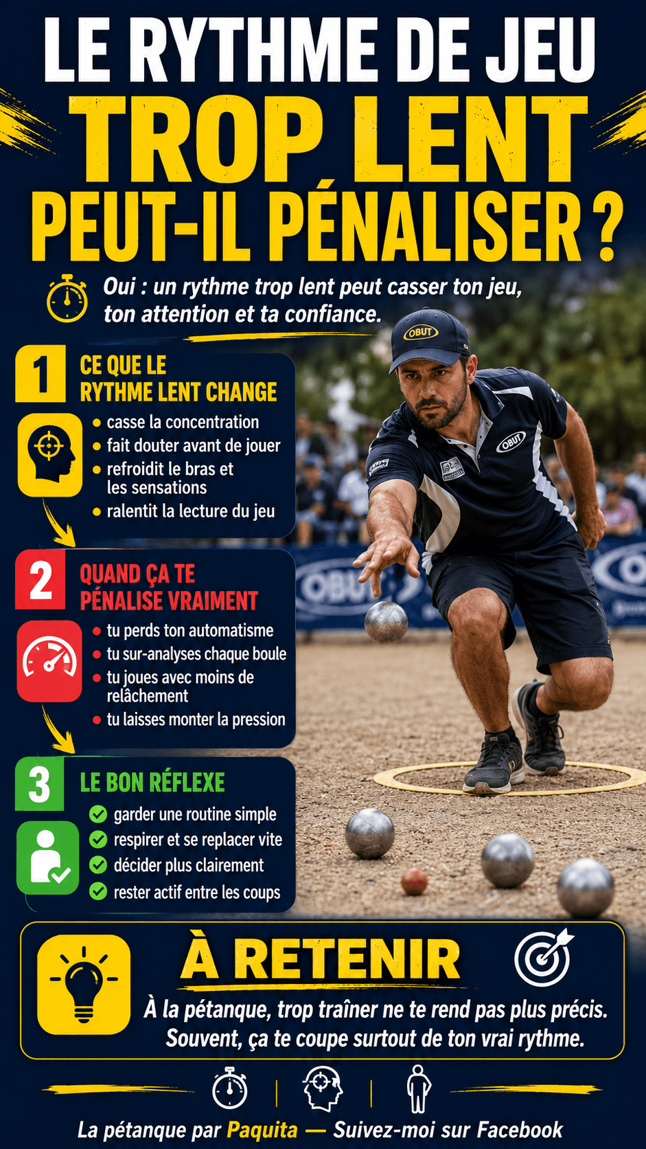 Pétanque : Un rythme de jeu trop lent peut-il vous pénaliser ?