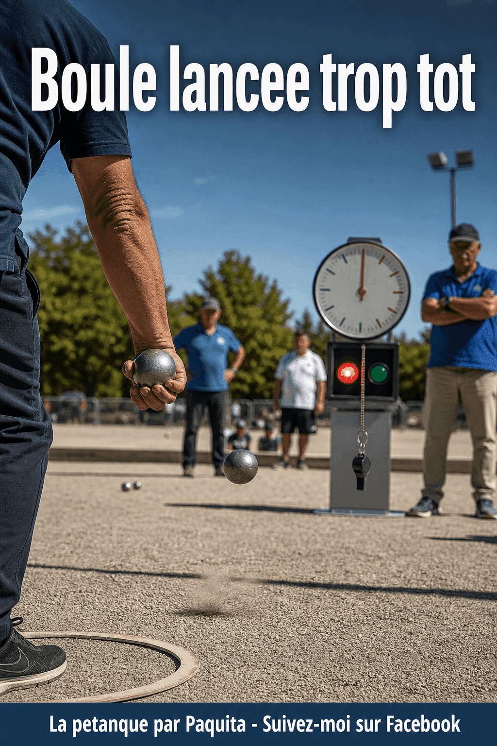 Boule lancée trop tôt avant le signal à la pétanque : la règle officielle