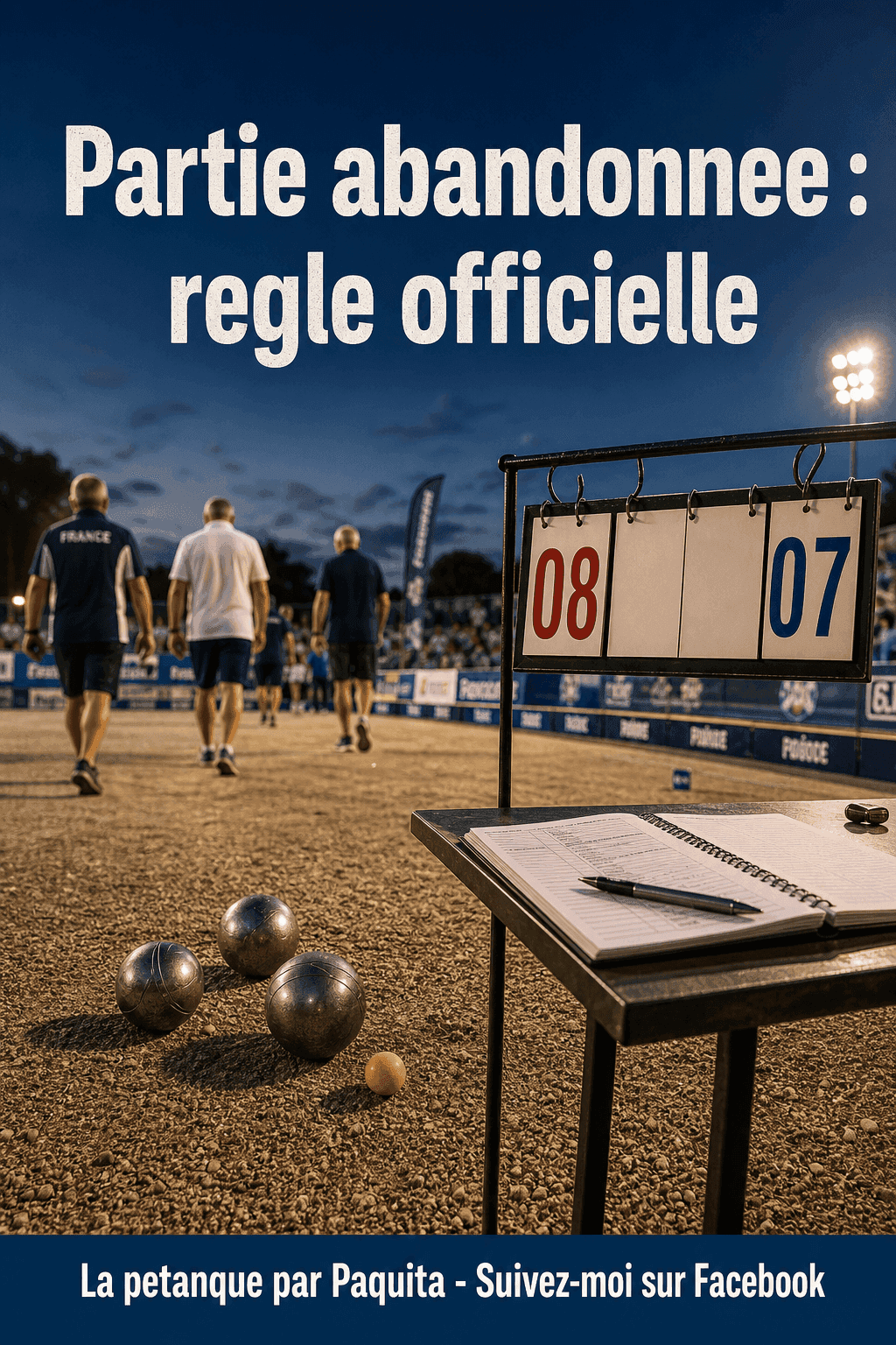 Règle de la partie abandonnée à la pétanque : que dit le règlement officiel ?