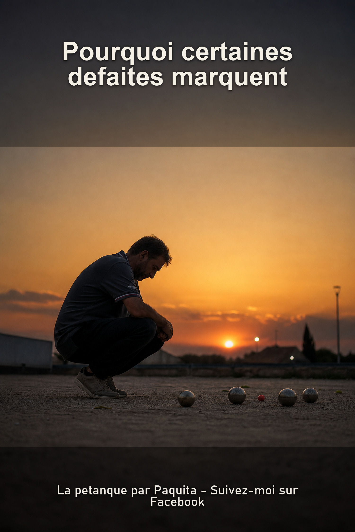 Pourquoi certaines défaites marquent une vie de joueur de pétanque