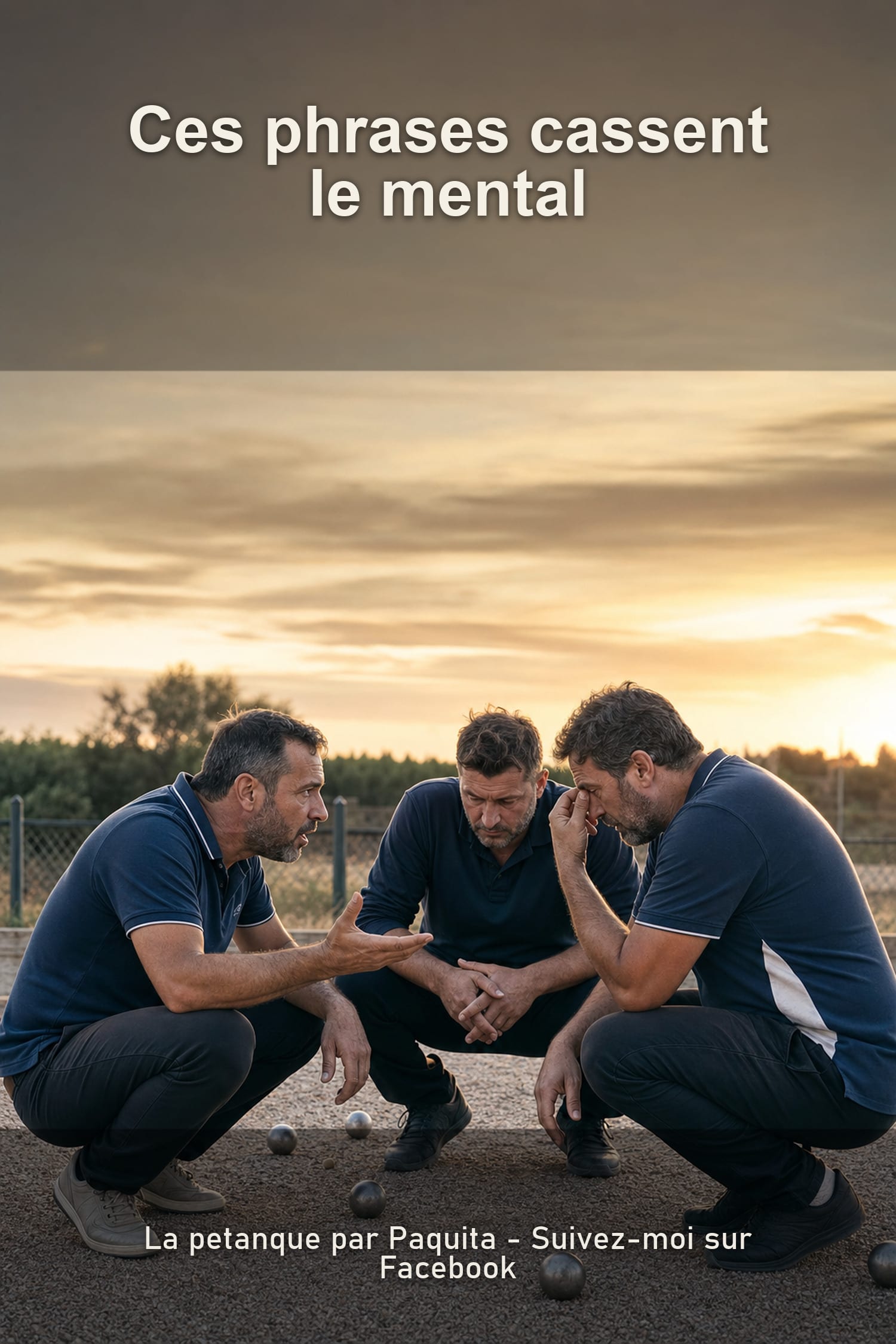 Ces phrases qui détruisent le mental d'une équipe de pétanque