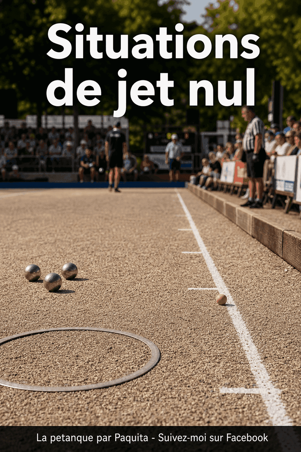 Ces situations de jet nul à la pétanque que beaucoup de joueurs gèrent mal