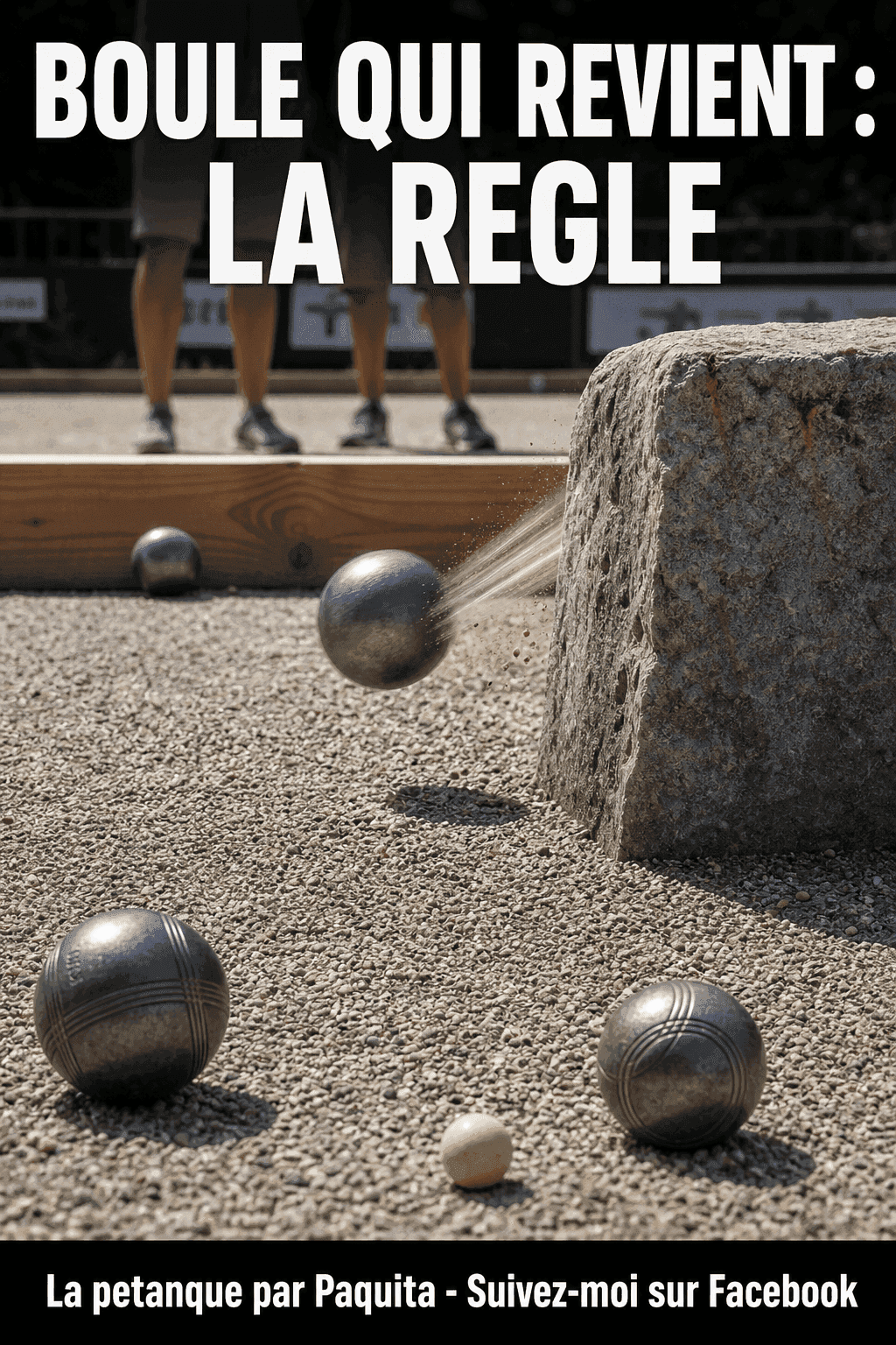 Boule qui rebondit et revient vers le joueur a la petanque : regle officielle