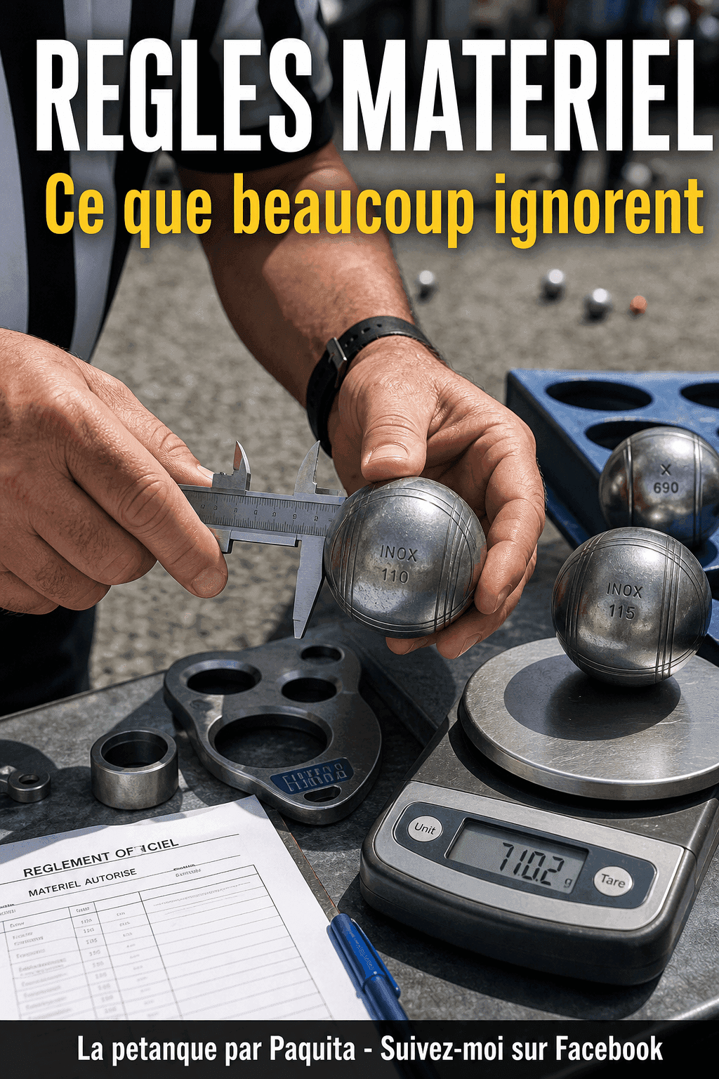 Ces règles sur le matériel que beaucoup de joueurs de pétanque ne connaissent pas