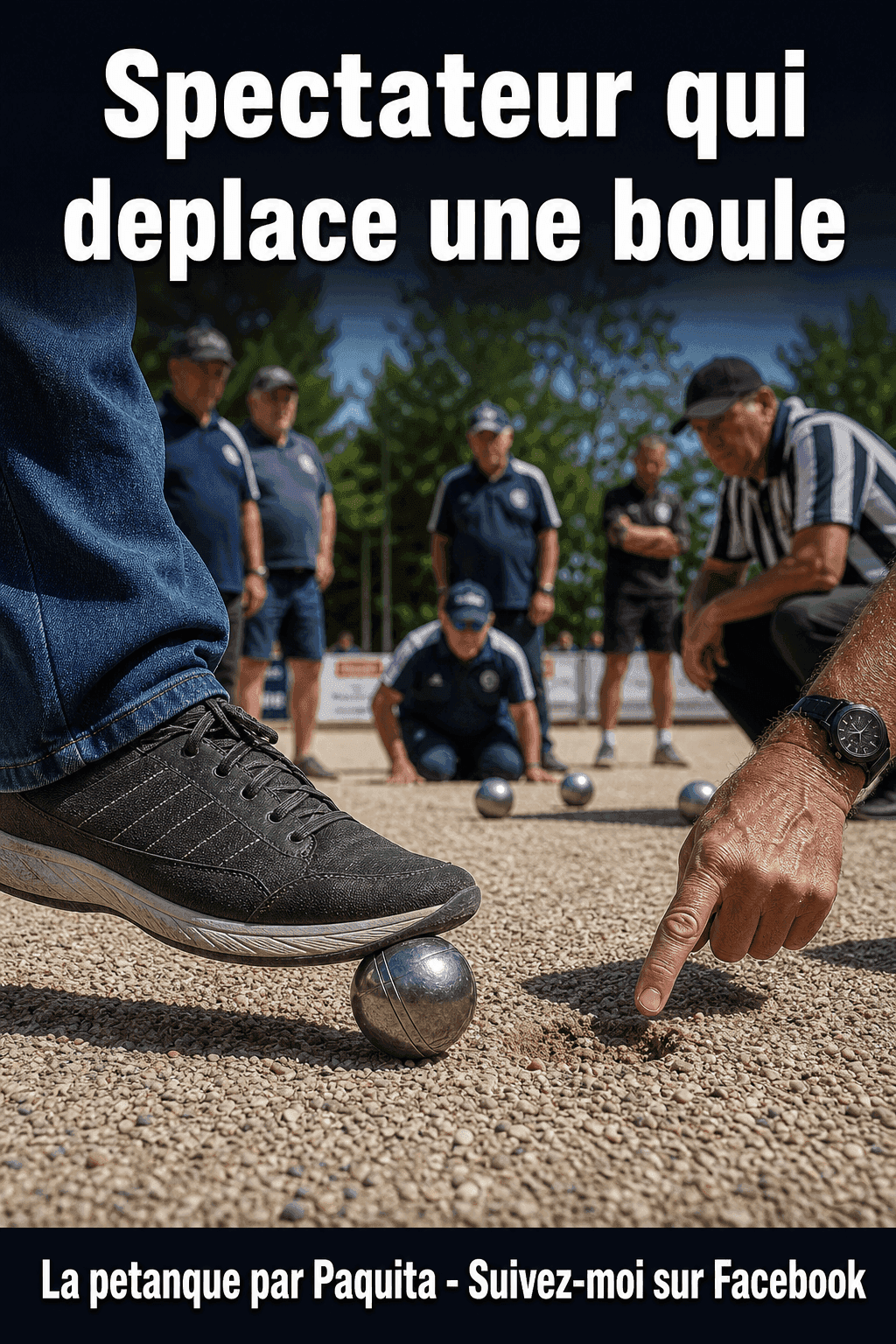 Spectateur qui déplace une boule à la pétanque : règle et responsabilités officielles