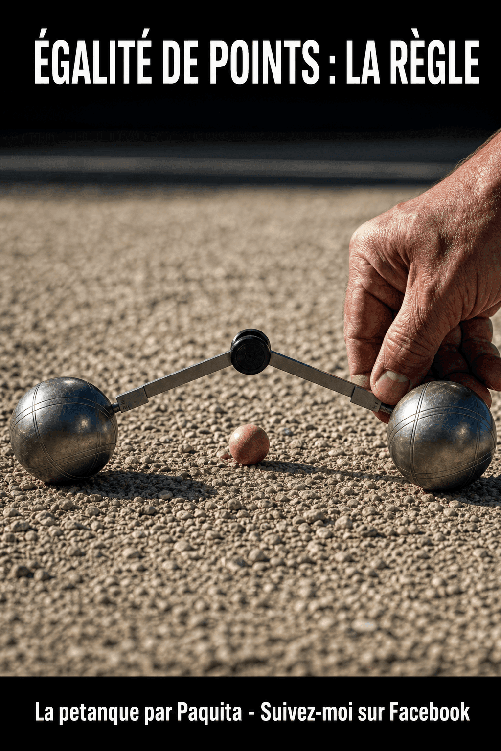 Égalité de points dans une mène de pétanque : la règle officielle expliquée
