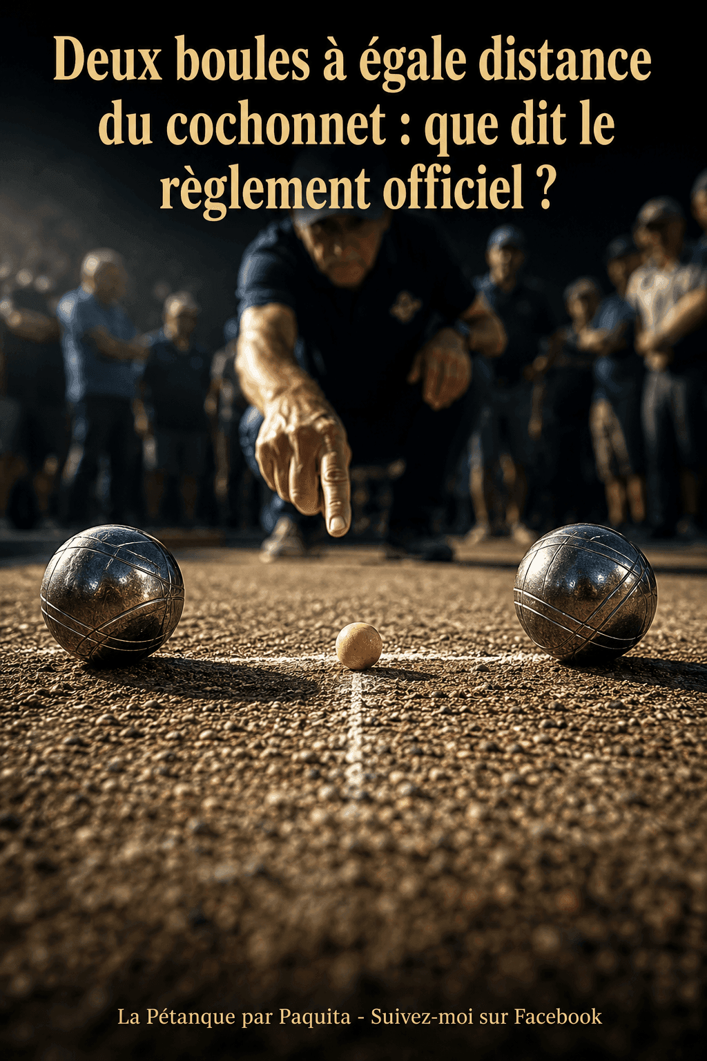 Deux boules à égale distance du cochonnet : que dit le règlement officiel ?