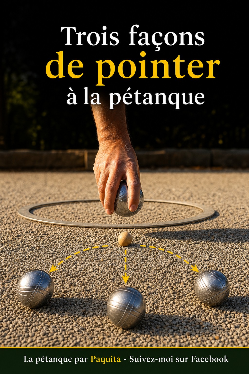 Trois façons de pointer à la pétanque : laquelle choisir ?