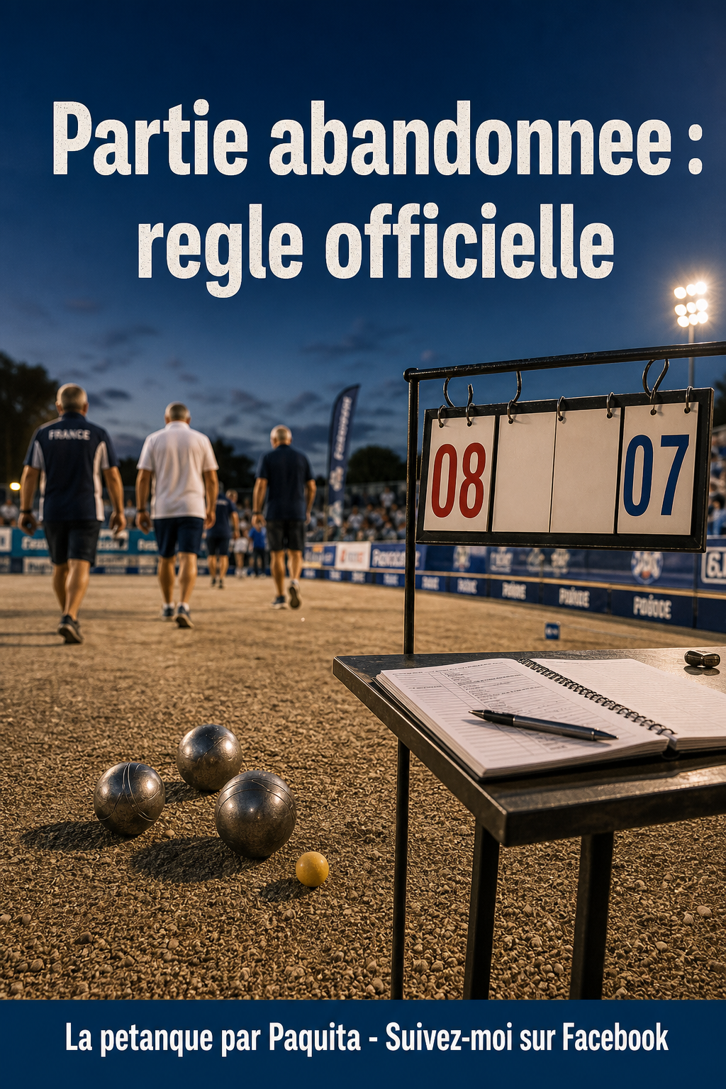Règle de la partie abandonnée à la pétanque : que dit le règlement officiel ?