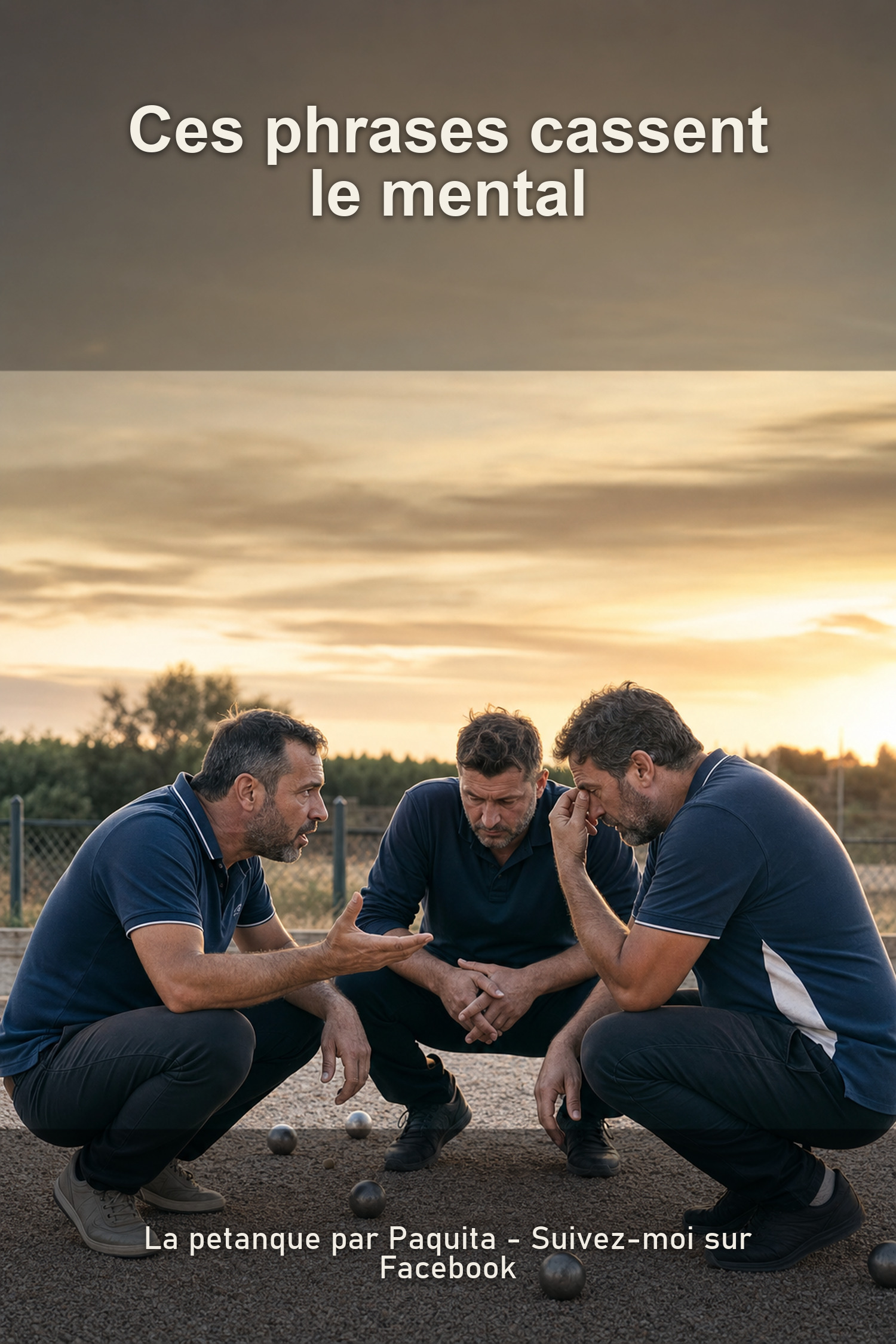Ces phrases qui détruisent le mental d'une équipe de pétanque