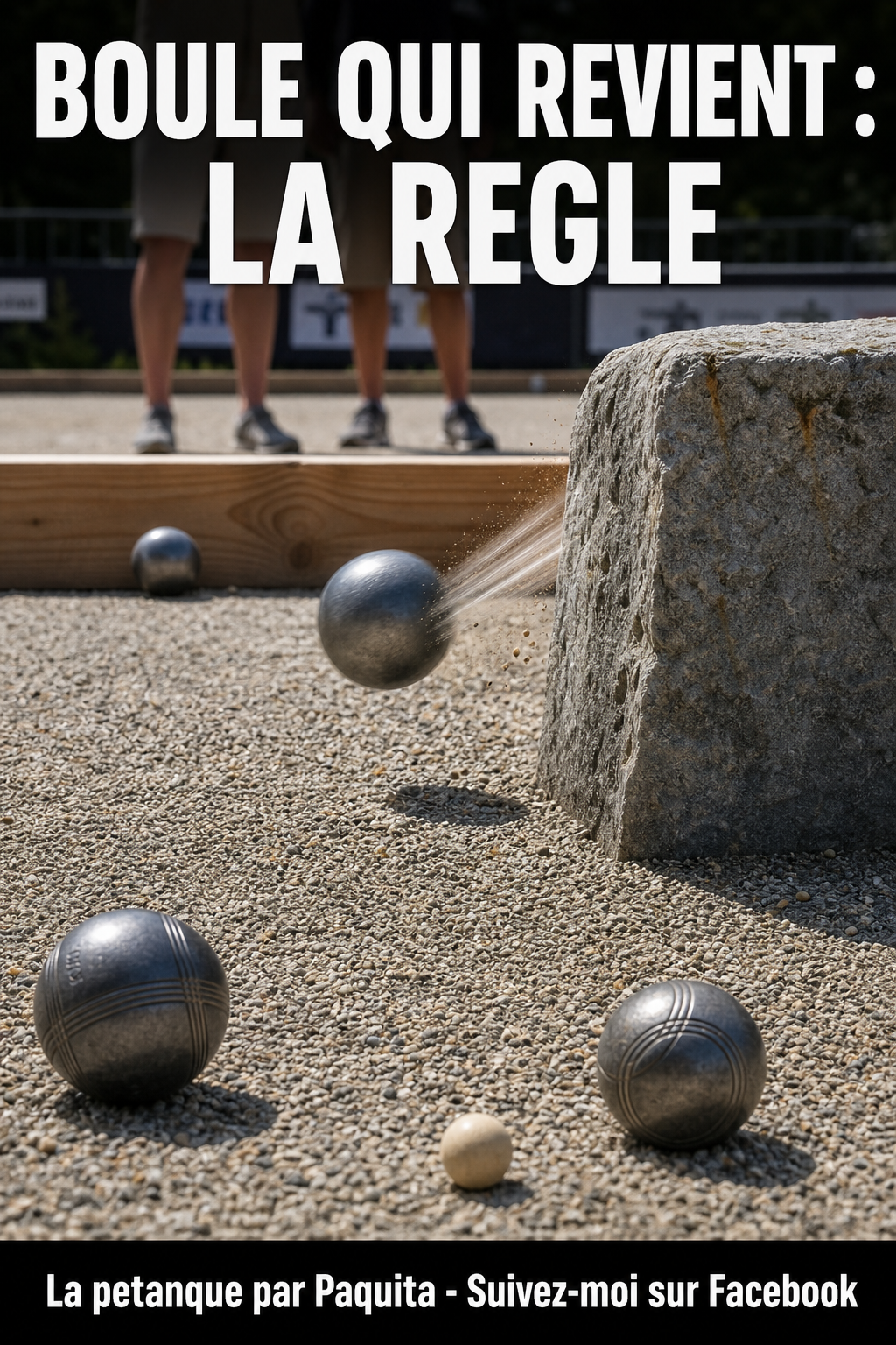 Boule qui rebondit et revient vers le joueur a la petanque : regle officielle