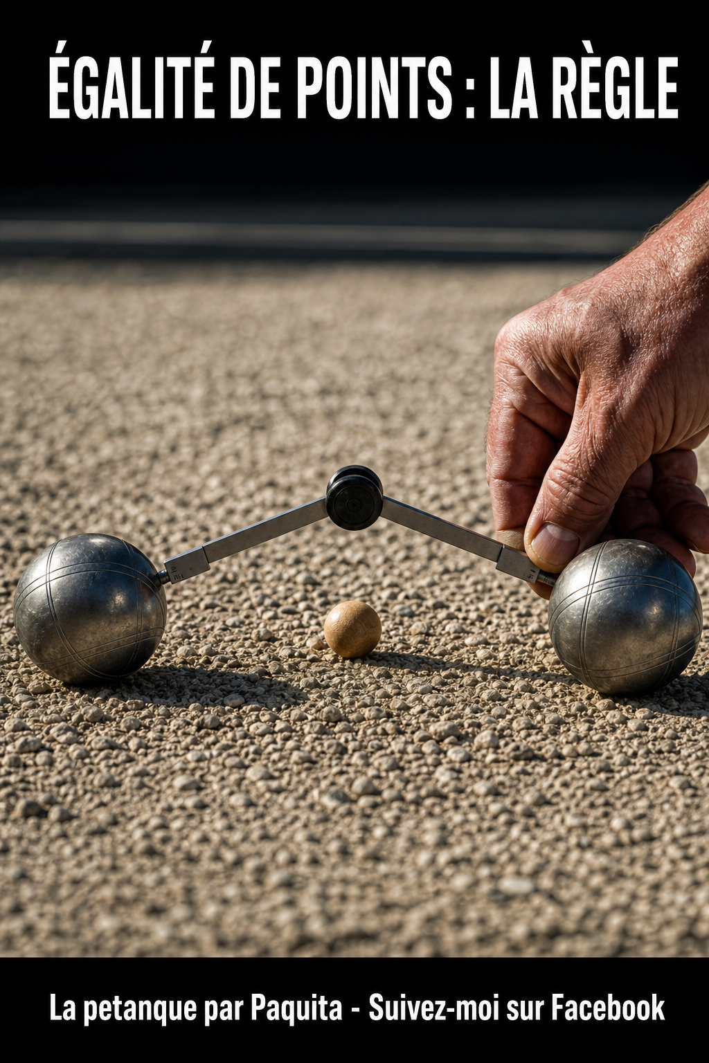 Égalité de points dans une mène de pétanque : la règle officielle expliquée