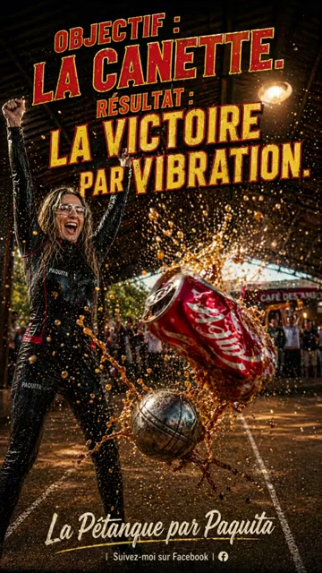 J'essaye de dégommer une canette à la pétanque ! 🎯🥫
