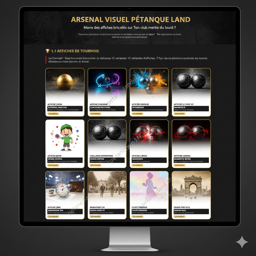 Outils gratuits pour Clubs &amp; Pétanqueurs