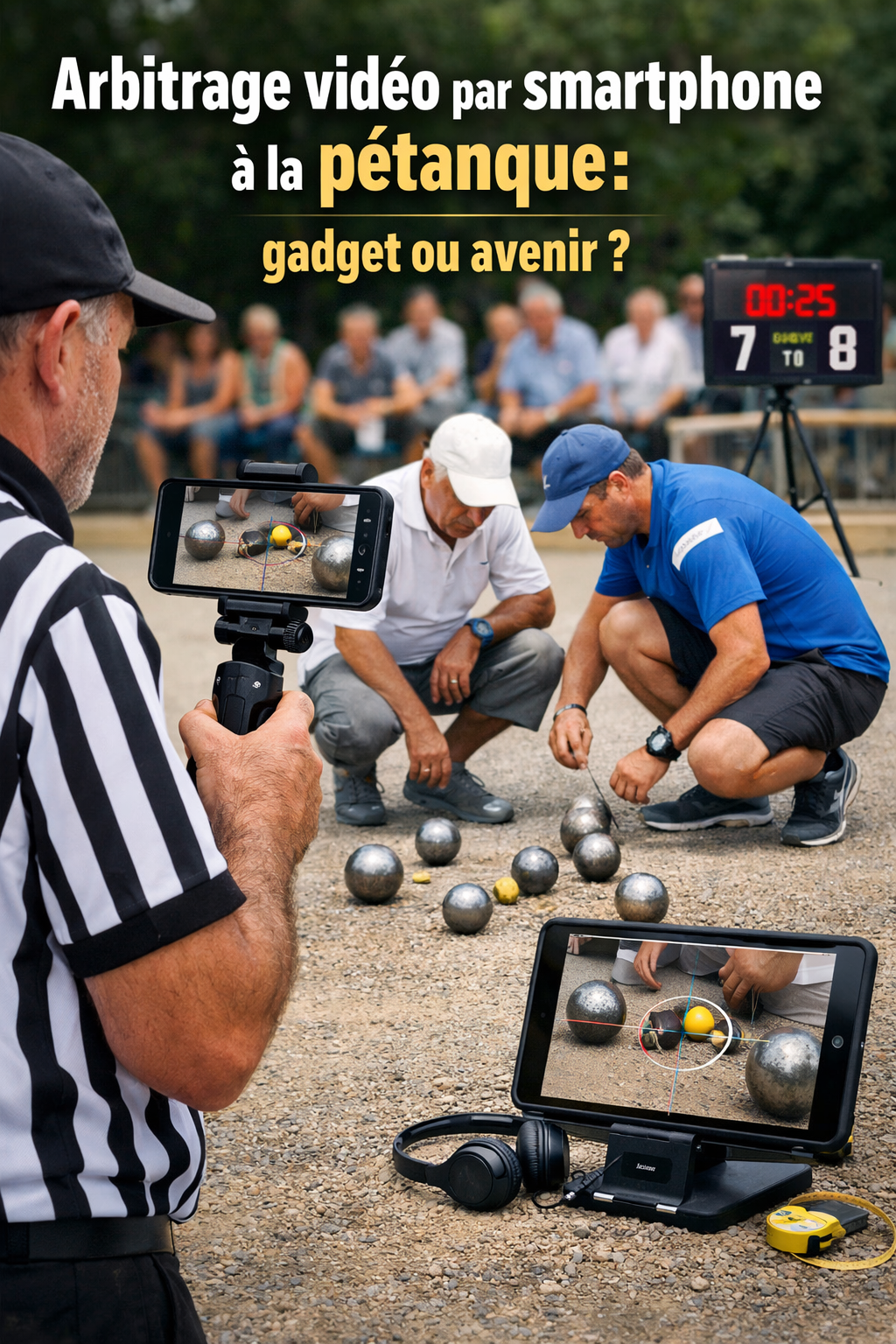 L'arbitrage vidéo sur smartphone à la pétanque : Gadget ou avenir ?
