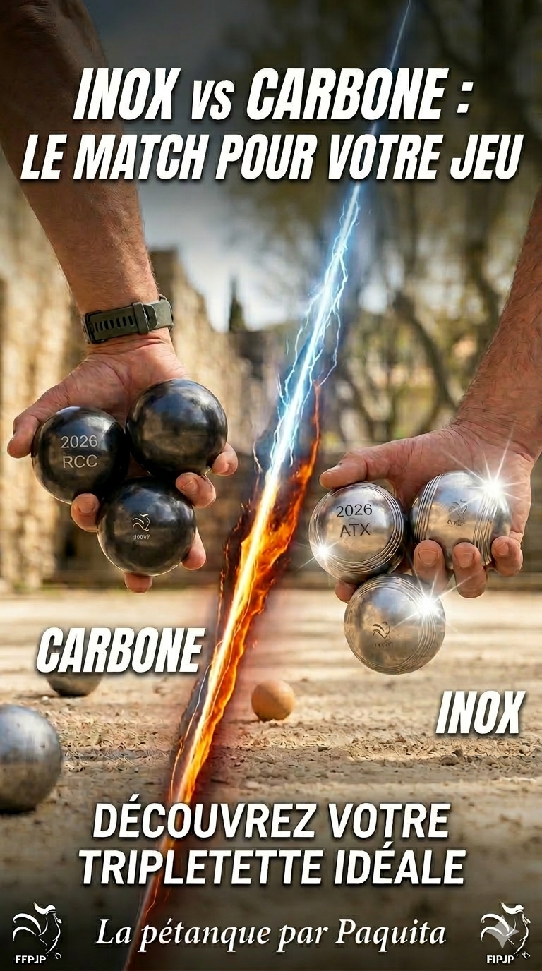 Boules Inox vs Carbone : Lequel choisir pour votre style de jeu ?