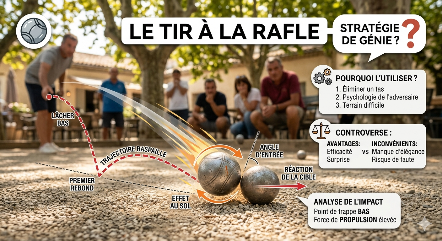Le tir à la rafle à la pétanque : Stratégie de génie ou aveu de faiblesse ?