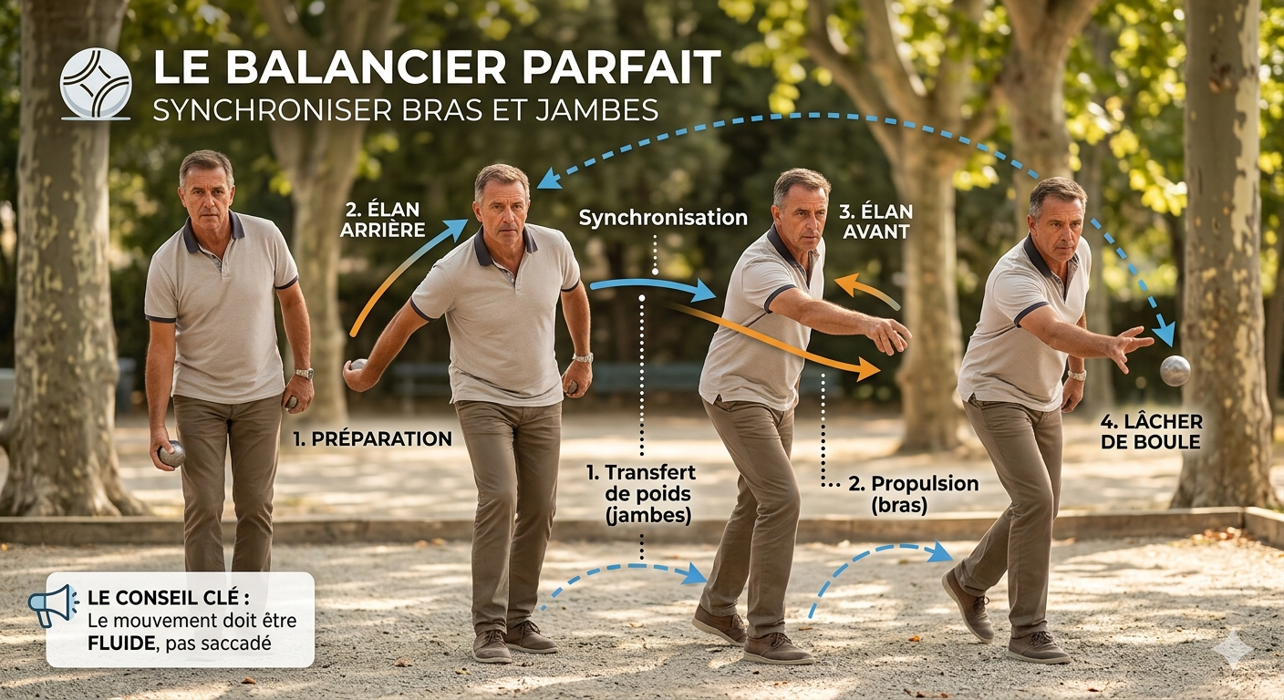 Le balancier parfait à la pétanque : Maîtriser la synchronisation bras-jambes