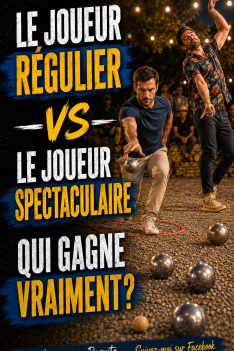 Pétanque : Le joueur régulier VS le joueur spectaculaire