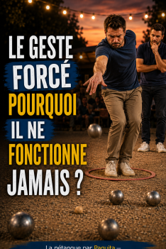 Pétanque : Pourquoi le geste « forcé » ne fonctionne jamais ?