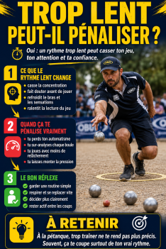 Pétanque : Un rythme de jeu trop lent peut-il vous pénaliser ?
