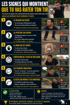 Les signes qui montrent que tu vas rater ton tir