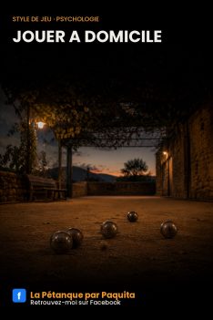 Jouer à domicile pétanque